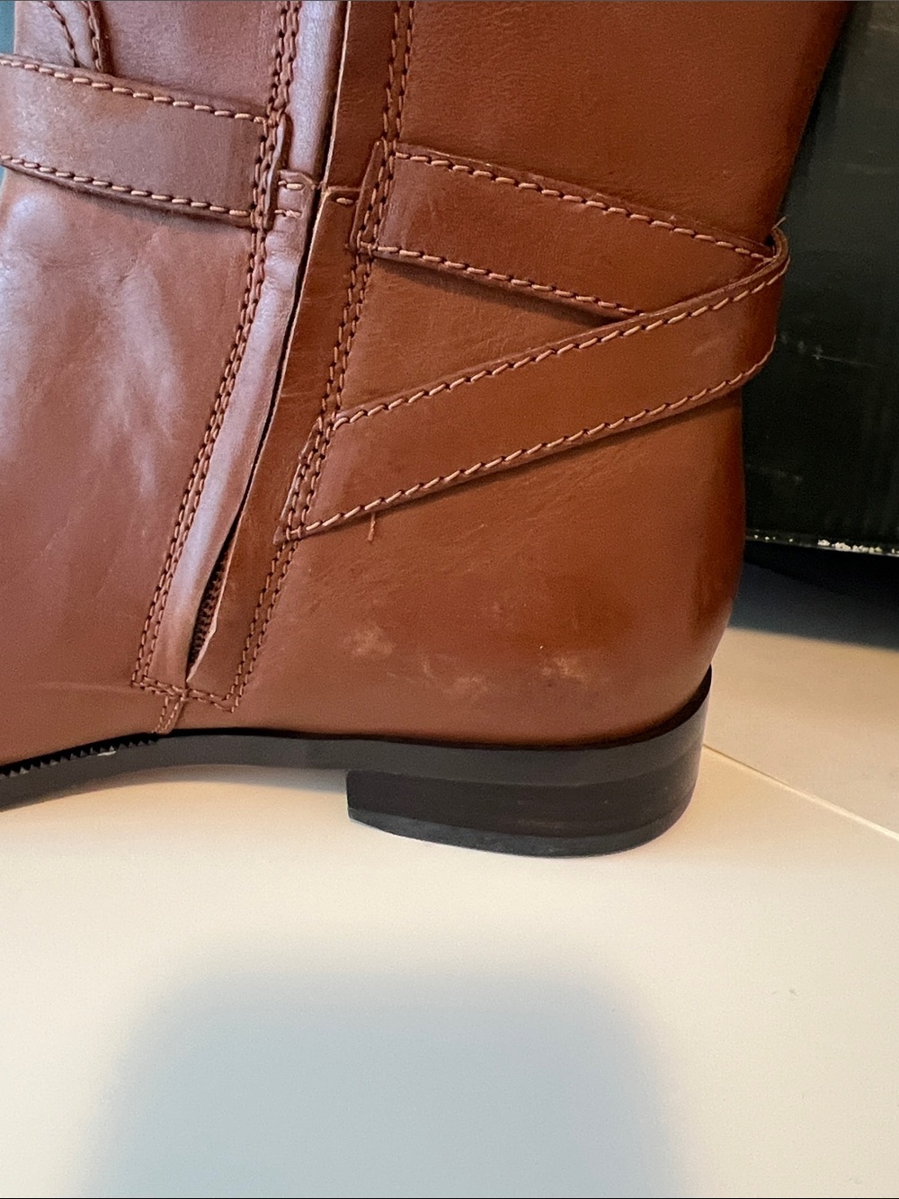Lauren Ralph Lauren Brown Tall Leather Riding Boots - Picture 6 of 10